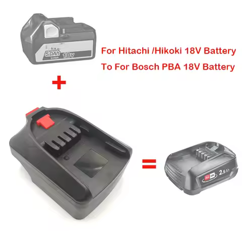 Battery Adapter For Hitachi /Hikoki 18V Li-ion Battery To For Bosch PBA 18V Li-ion Battery Electrica