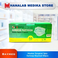 Masker Surgical 3ply Earloop Baymed 50pcs