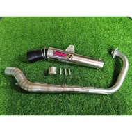 Daeng sai4 pipe for RAIDER 150 carb ( black )