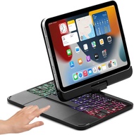 MD Magnetic 360 Rotating iPad Mini 6th Generation Keyboard Case Touchpad 7 Colors Backlit Keyboard R