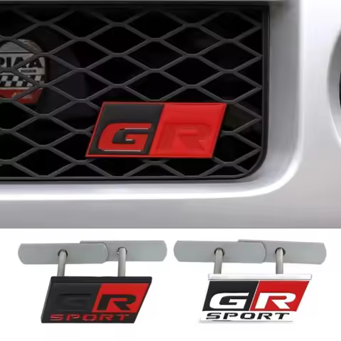 Car Front Grille Badge Sticker for Toyota GR Sport Rav4 Aqua Auris Levin Camry Avensis Crown Prado S