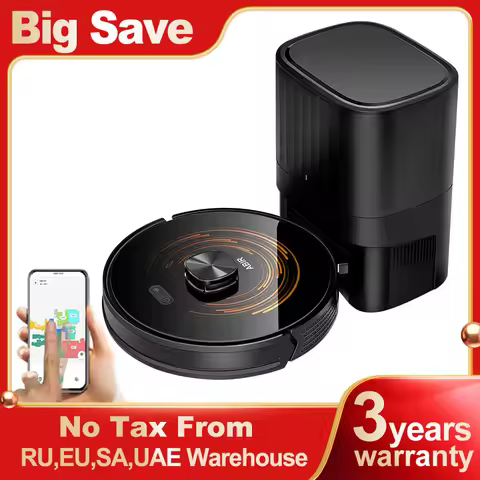 Robot Vacuum Cleaner ABIR K30,Auto-empty Dock,UV Spot Cleaning,6500PA Suction,Multi-floor Map,Custom