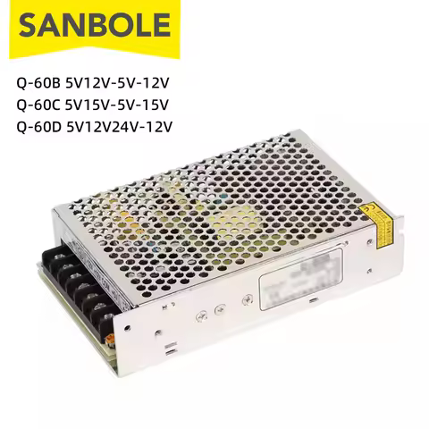 Q-60B Quad Output Industrial Switching Power Supply 5V12V-5V-12V Driver Transformer Q-60C AC DC Conv