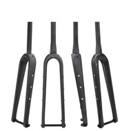 Full Carbon Fiber Bicycle Road Gravel Front Fork Internal cable routing Barrel Shaft Bike Fork  Tire