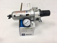 ชุดกรองลม F+R (Filter + Regulator) ตัวดักน้ำ+ปรับลม(ตั้งลม) รุ่น FR80 ขนาดเกลียว (1/4" 3/8" 1/2")