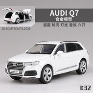 【MagicT】 Audi Q7 Hợp Kim Kẽm Xe Mô Hình W Tỷ Lệ 1:32/Đồ Chơi Hiệu Ứng Ánh Sáng & Âm Thanh & Kéo Lùi