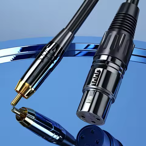 XLR to RCA Cable RCA to XLR 3 Pin Cannon Male Female Audio Video Cable for Amplifier Mixing Plug Cab