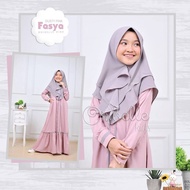 MERAH Fasya kids Dresses | U 9-13 Years | Children's syari Robe - Pink, 9-13 Years