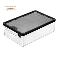 Transparent Reptile Feeding Box Amphibian Insect Reptile Breeding Box Ventilation Hatching Container