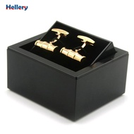 Hellery Cufflink Box Case Rings Box Portable Flip Cover Rotating for Men Women Cufflinks Holder Stor