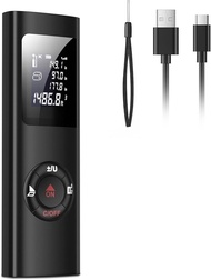 Laser Measure, Laser Distance Meter 60m/196ft, IPSXP Portable Digital Measure with Backlight, Rechar