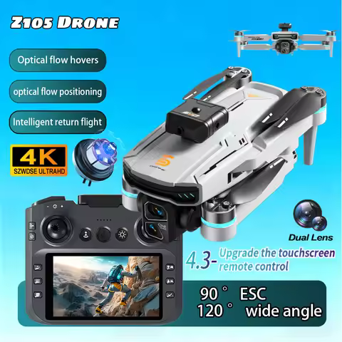 New Z105 Drone 4K Professional HD Dual Camera optical flow positioning Photography Brushless Foldabl