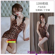 Sexy Pajamas Baju Tidur Wanita Seksi 豹纹情趣内衣 紧身包臀 性感露背夜店 制服诱惑连身裙 Ready STock MyS