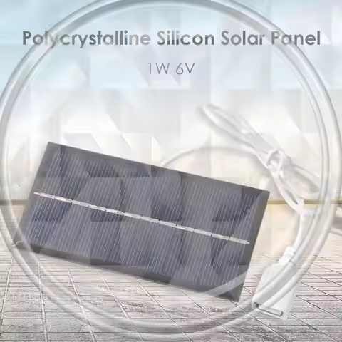 1W 6V Solar Panel DIY Solar System for Phone Power Bank Battery Cell Chargers