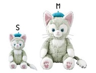 【日本迪士尼】Duffy達菲熊的好朋友 Gelatoni 傑拉東尼 畫家貓 M號 絨毛公仔娃娃 玩偶 (預購) 另有S號