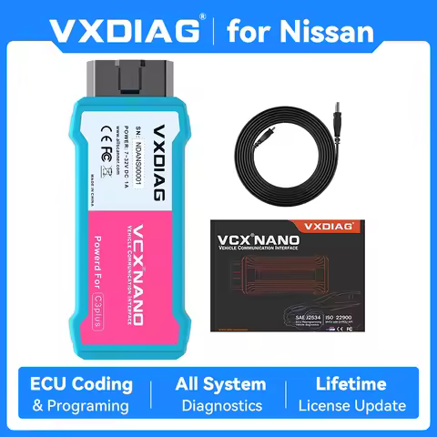 VXDIAG VCX NANO for Nissan Diagnostic Tool for Infiniti OBD2 Scanner All System Diagnostic J2534 Pro