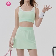 AirActive Tennis Set  Padded Tank Top & Short Skirt Sports Skort for Pickleball