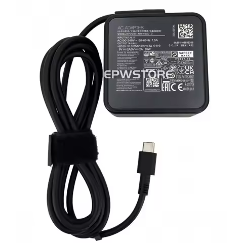 HD+65W Type-C AC Adapter Charger For Asus Zenbook DUO OLED UX8406CA Power Supply