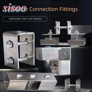 SISOO Square Tube Connector, carbon steel 40*40mm Pipe Fixed Joint,  solderless galvanizing Fixed Pi