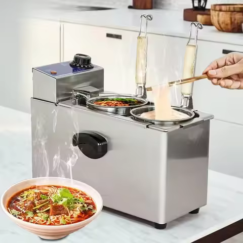 Multi-Function 2-Head Italian Pasta Noodle Cooker Electric Commercial Machine For Instant Ramen Kore