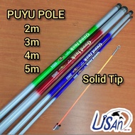 🔥FAST SHIP🔥GOOD LUCK POLE 2m-5m SOLID TIP PUYU POLE PANJANG TELESCOPIC Rod Joran Pancing