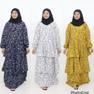 3 Layer long dress taslan fabric