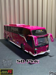 Bus oleng miniatur bus full lampu miniatur bus oleng murah