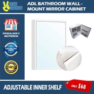 ADL Bathroom Mirror Cabinet Wall Mount 898 818 with Shelves and Toothbrush Holder
