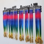 Marathon Medal Display Stand Marathon Medal Hook Hanger Honor Wall Display Stand Perforation-Free Go