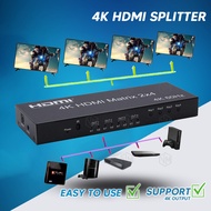 HDMI SPLITTER 1.4 3D 4K 1X4 1-IN 4-OUT COMBO MATRIX SWITCHER
