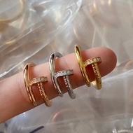 แหวนตะปู Hi-end 1:1 แหวน แหวนเพชร  แหวนแฟชั่น แหวนแต่งงาน พร้อมส่ง
