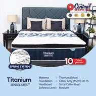 PPC Spring Bed Central Gold Titanium Plush Top - Mattress Only