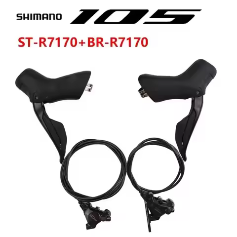 Shimano 105 ST-R7170 + BR-R7170 Di2 2x12s Dual Control Lever Hydraulic Disc Brake For Road Bike Bicy
