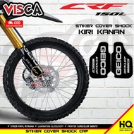HONDA Right Shock Cover Sticker Kiri CRFHONDA Geico Variation Shock Sticker
