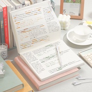 Soft Leather Thickened Blank Checkered Notebook College Students Learning Light Luxury Handbook Stat