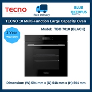 Tecno 10 Multi-function Large Capacity Oven, TBO 7010 (Black)