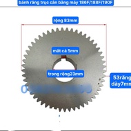 Bánh Răng Trục Cân Bằng Có 53 Răng Máy 186F 188F Và 190F Máy Dầu Máy Cày Máy Phát Điện L90 (kho 7101