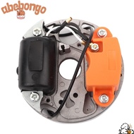 ABEBONGONY Ignition Coil, Orange Metal Ignition Coil Kit, Replacement Part Stator Lead Wire Set Igni