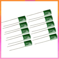 [Kloware2] 10 Pieces 0.047/2A473J Capacitors DIY for Electric Guitars Bass  Caps Green