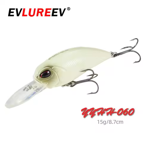 EVLUREEV 8.7mm 16g Depth 2.5m-3.5 Crankbait Fishing Lure Artificial Hard CrankBait Bass Fishing Wobb