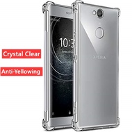 【Crystal Clear】For Sony Xperia XA2 Ultra H4213 H4233 H3213 H3223 Soft Rubber Gel Jelly Case Transparent Military Grade Anti-Scratch Resistant Back Cover Skin