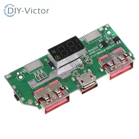 5V 3A Lithium Battery Digital Display Fast Charging Module IP5356 TYPE-C Micro USB QC3.0 2.0 PD3.0 P