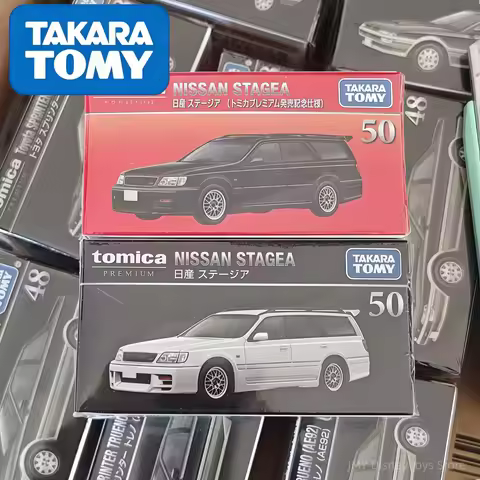 Takara Tomy Tomica Premium No.50 Nissan Stagea Alloy Diecast Car 1/64 Scale Collectible Model For Ho