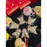 20 micrograms 24k Gold Foil KORUMI Keychain Bag Charm (99.99% Gold)