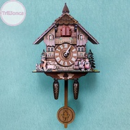 Trillionca Cuckoo Clock Wall Clock Handicraft Vintage  Cuckoo Tree House Clock SG