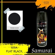 CAT SAMURAI BLACK FLAT 109A 400ml - samurai 109a - samurai 109 a - samurai hitam doff - samurai hita