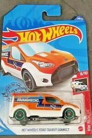 Hot Wheels Hotwheels Ford Transit Connect Paramedic