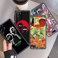 TV Rick Morty Samsung Galaxy A81 M60S A91 M80S A10 M10 A33 A50 A50S A30S A53 A73 A14 A34 4G 5G Silicone Soft Cover Camera Protection Phone Case
