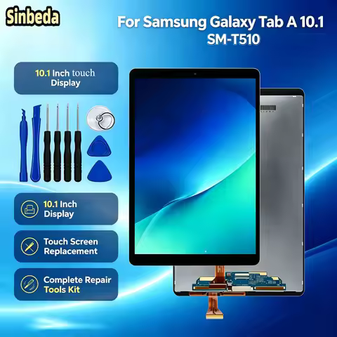 AAA Grade Display For Samsung Galaxy Tab A 10.1(2019) T510 SM-T510 LCD Display Touch Screen Sensor D