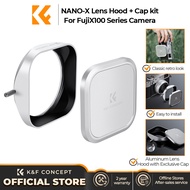 K & F Concept Fuji x100 lens MCUV Bộ lọc với ống kính mui xe và nắp ống kính đa lớp tráng phủ HD kín